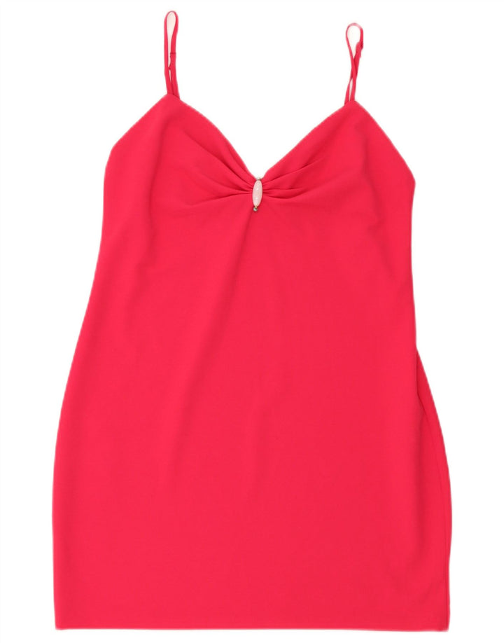 Abito corto a sottoveste da donna Zara UK 12 rosa medio