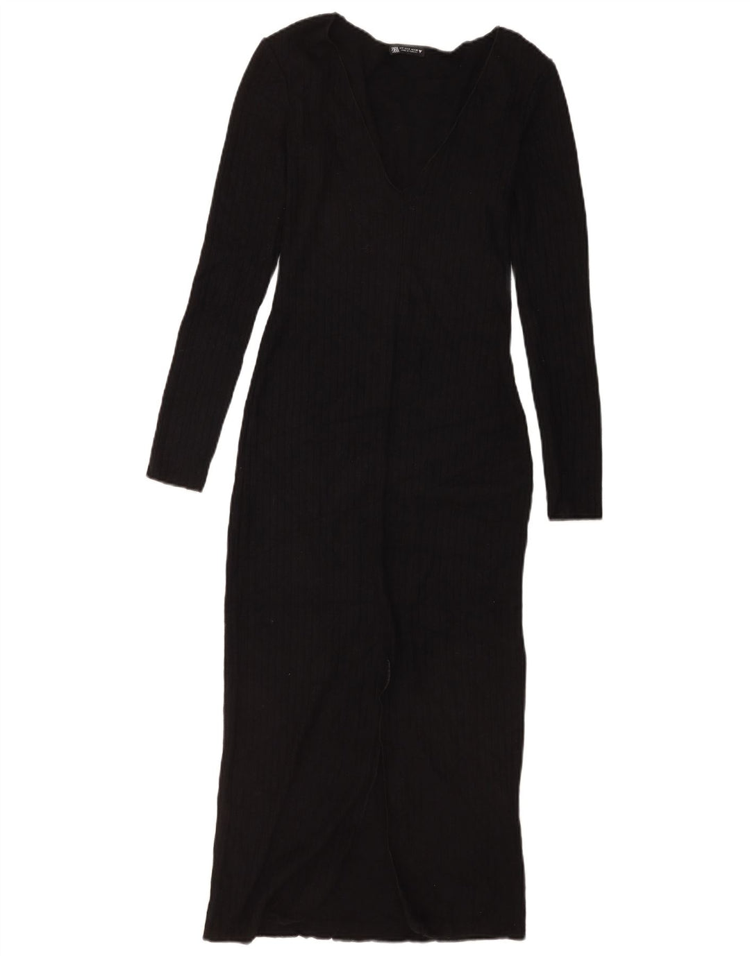 Abito maglione Zara da donna UK 8 Small in viscosa nera