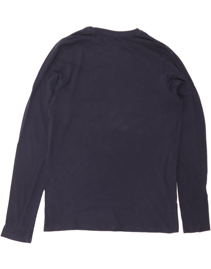 JACK & JONES Boys Graphic Top Long Sleeve 15-16 Years  Navy Blue Modern Vintage Jack & Jones and Second-Hand Jack & Jones from Messina Hembry 