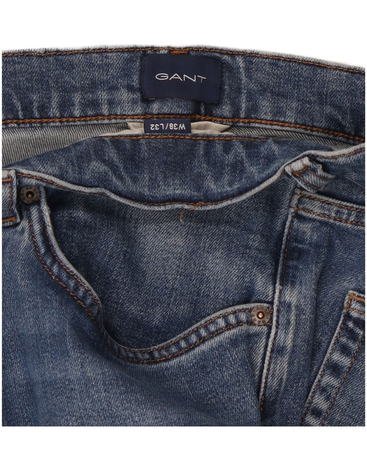 Jeans dritti da uomo GANT W38 L32 cotone blu