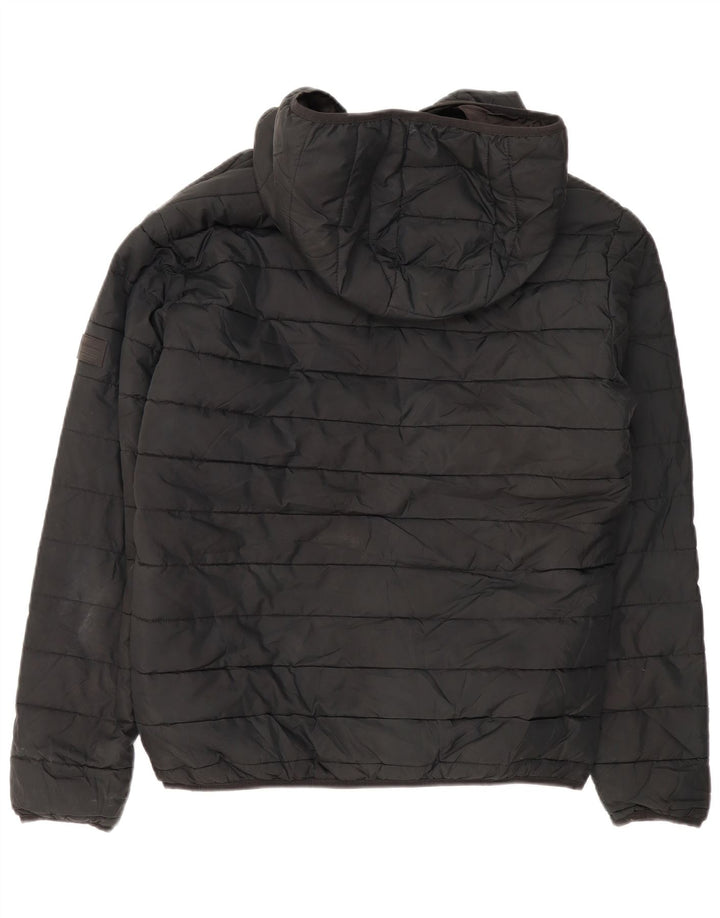 Giacca imbottita con cappuccio da uomo Jack & Jones UK 40 grande poliestere nero