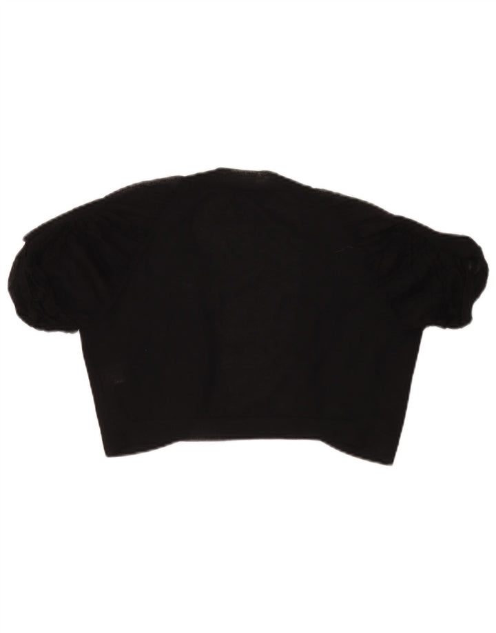 Top Bolero trasparente da donna Coast UK 10 piccolo in viscosa nera