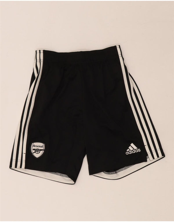 Pantaloncini sportivi ADIDAS Arsenal da uomo piccoli in poliestere nero