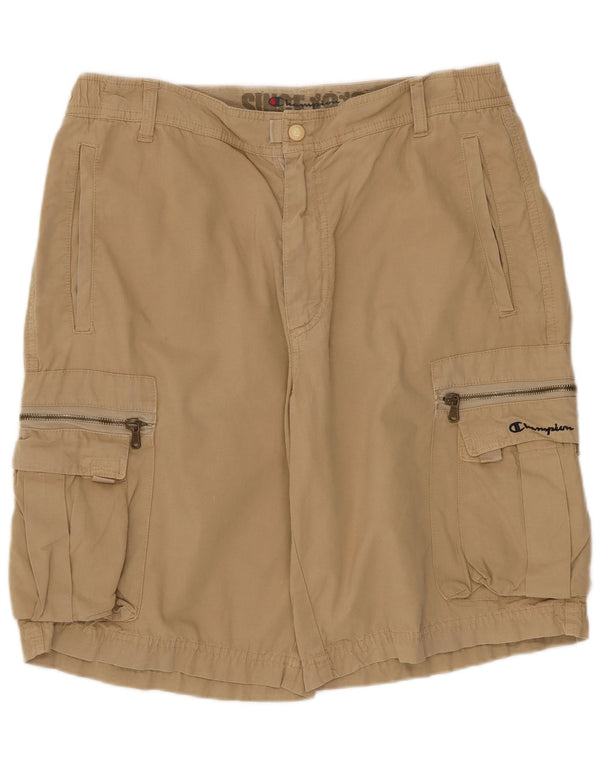 Pantaloncini cargo da uomo Champion medi W30 in cotone beige