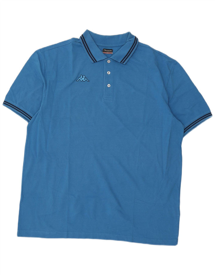 Polo Kappa Uomo 3XL Cotone Blu