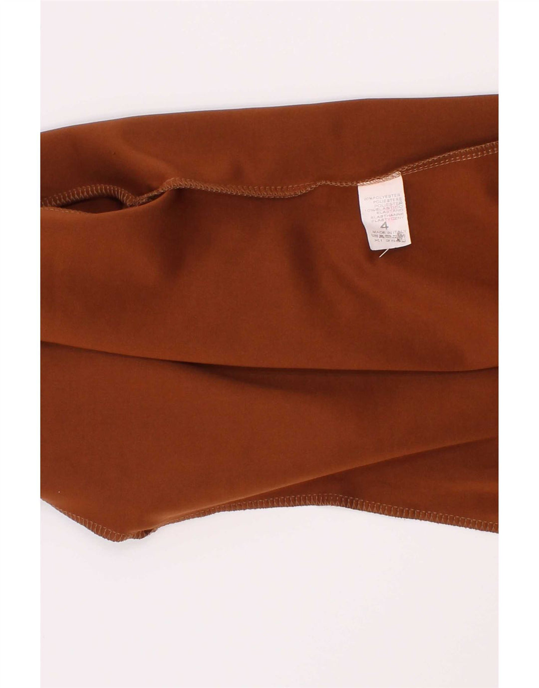 Abito a trapezio vintage per bambina 3-4 anni in poliestere marrone