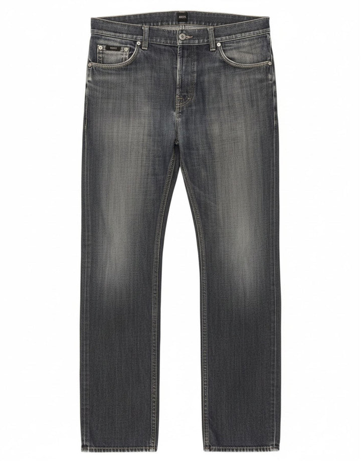 Jeans dritti da uomo Hugo Boss W35 L34 cotone blu