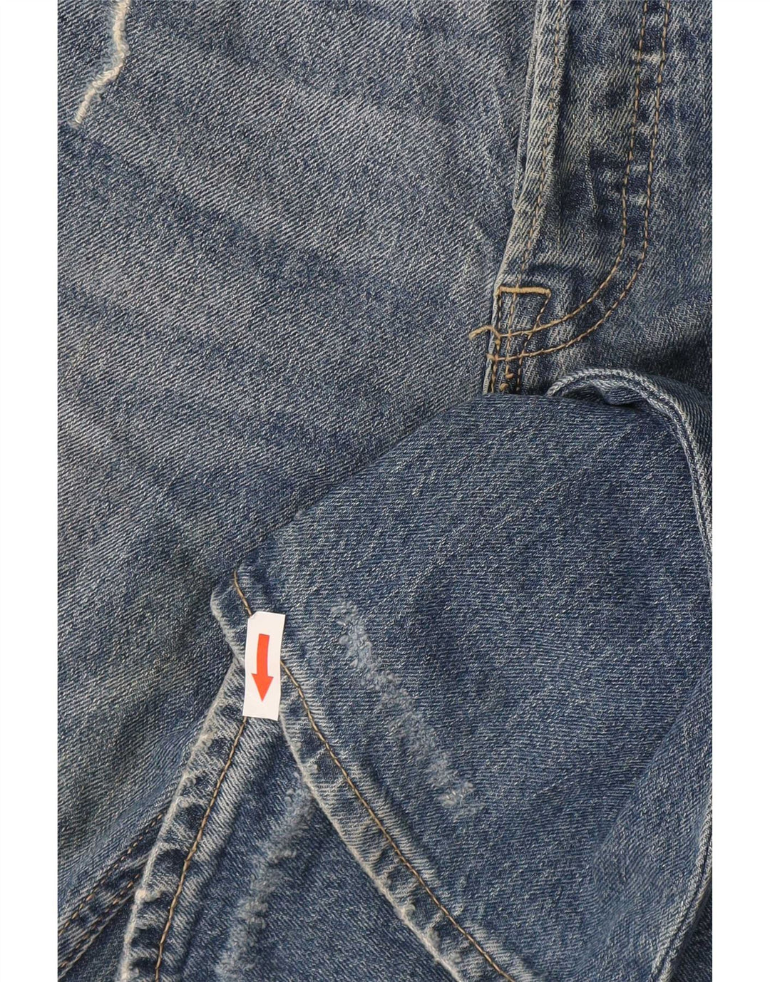 Jack & Jones Uomo Tim Distressed Jeans Slim W32 L34 Cotone Blu