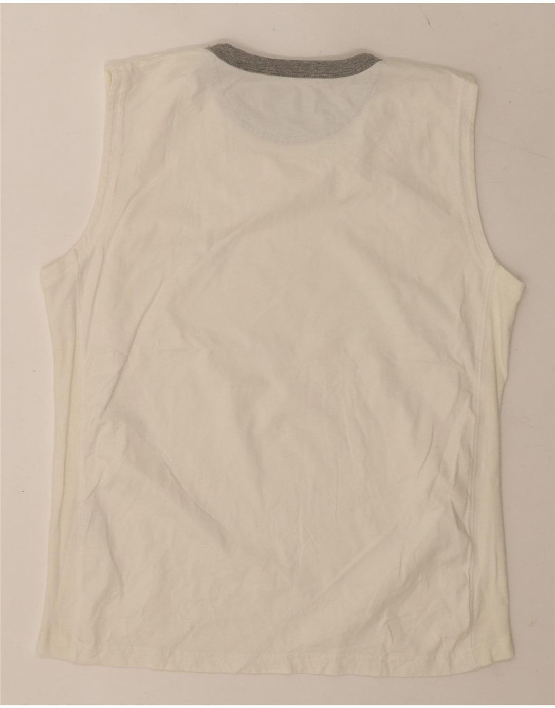 Canotta da uomo Champion grande in cotone bianco