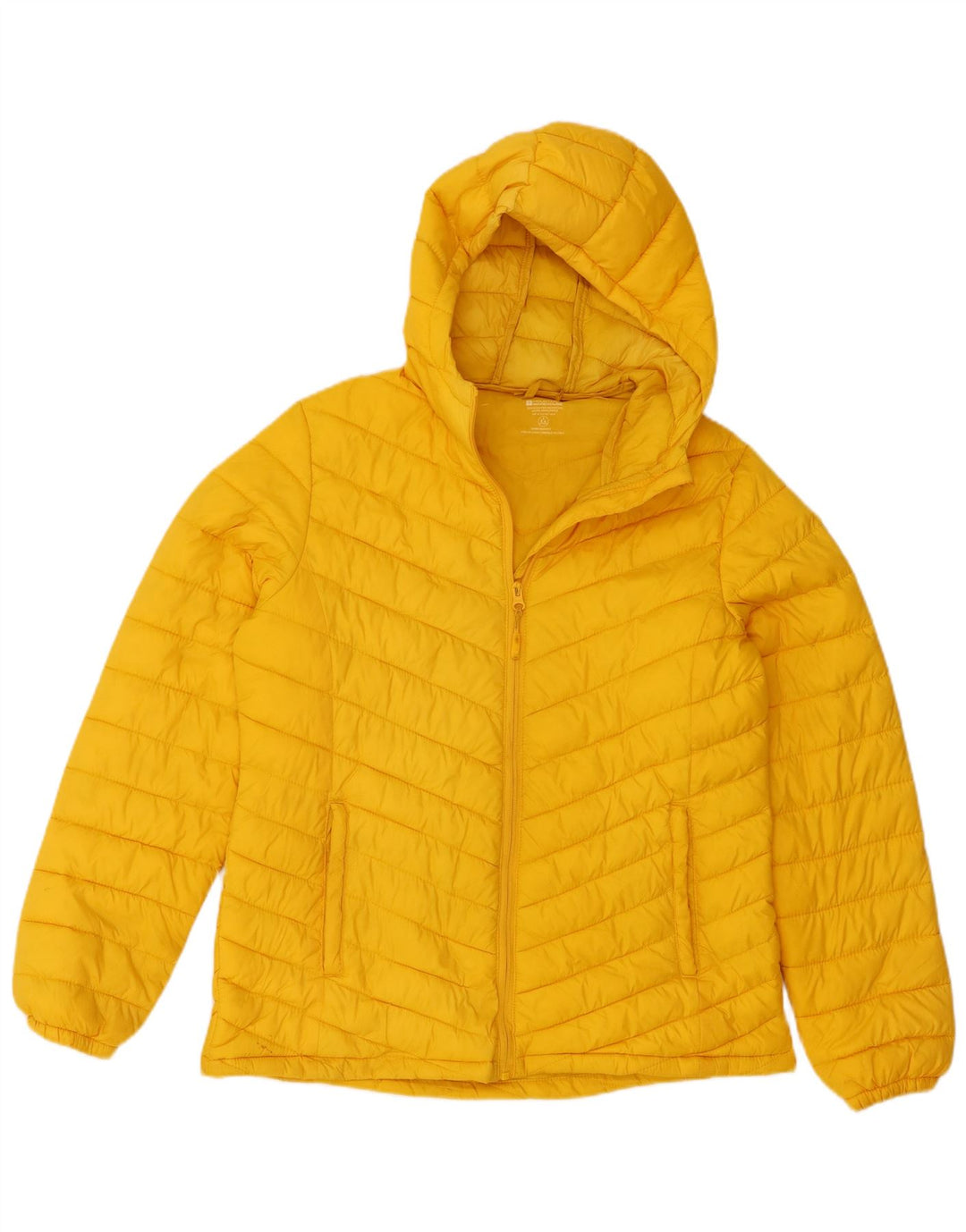 Giacca imbottita con cappuccio da donna Mountain Warehouse UK 14 Large in nylon giallo