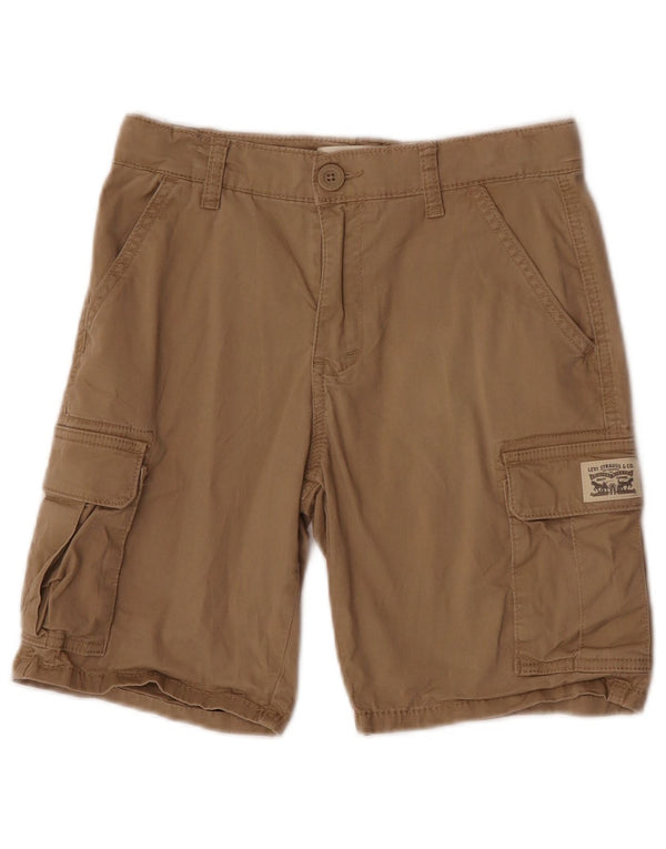 Pantaloncini cargo Levi's da ragazzo con vestibilità rilassata 11-12 anni W26 in cotone beige