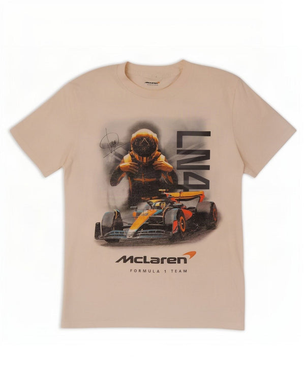 T-shirt grafica da uomo con vestibilità rilassata Hollister, cotone bianco medio