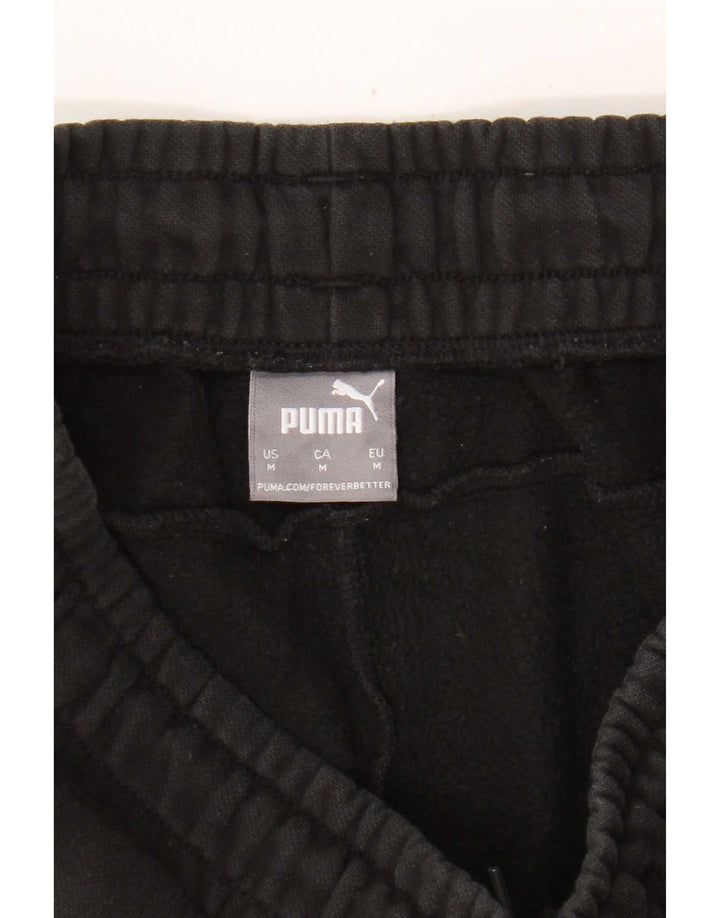 Pantaloni da tuta da uomo Puma Joggers Medium Black Cotton