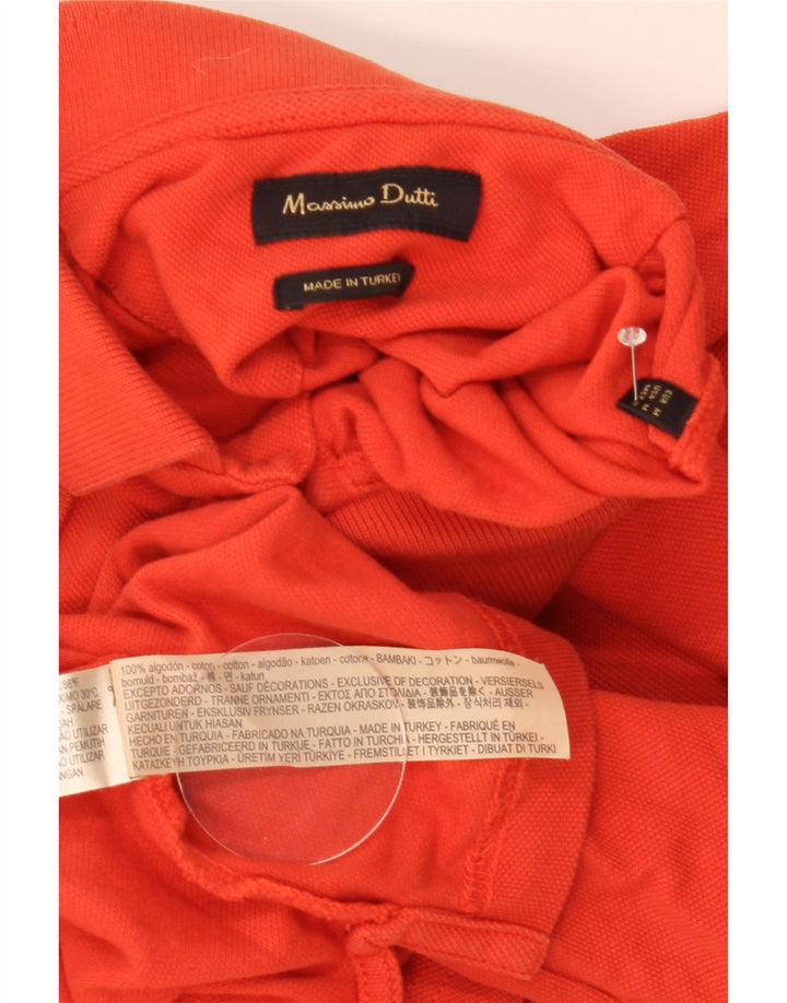 Polo Uomo Massimo Dutti Cotone Arancione Medio