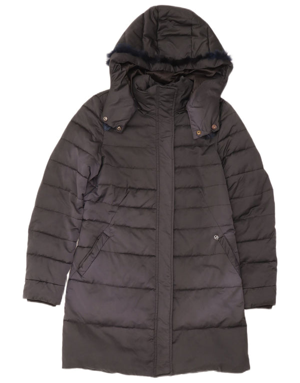 Nero Giardini Giubbotto Imbottito con Cappuccio Donna IT 42 Medium Nero Poliestere