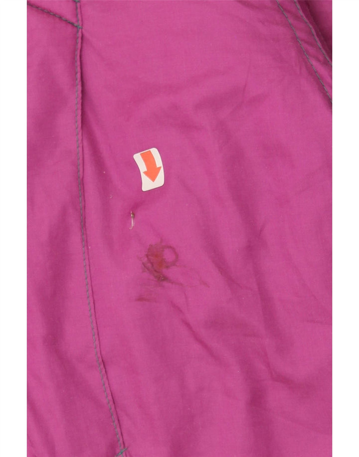 COLMAR Womens Oversized Graphic Ski Jacket IT 46 Large Pink Vintage Colmar and Second-Hand Colmar from Messina Hembry 