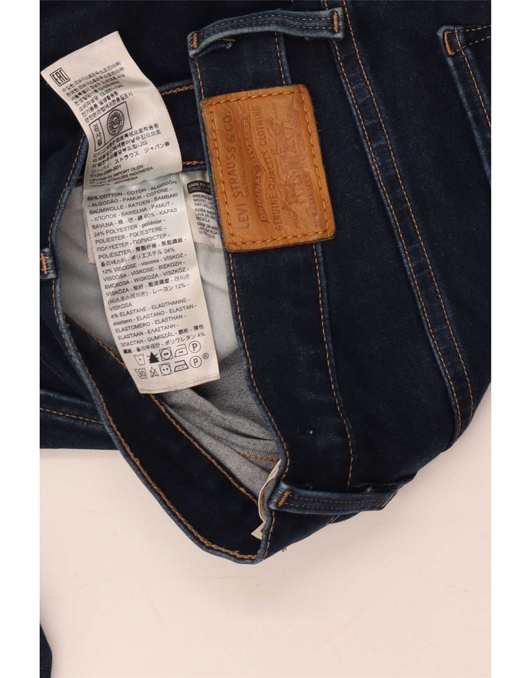 Levi's Donna 312 Shaping Slim Jeans W30 L28 Blu Navy Cotone