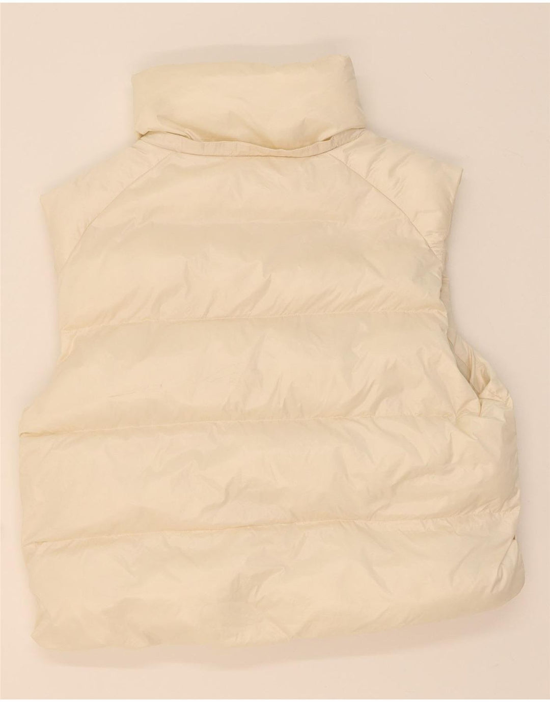 PUMA Womens Padded Gilet UK 6 XS Off White Polyester Vintage Puma and Second-Hand Puma from Messina Hembry 