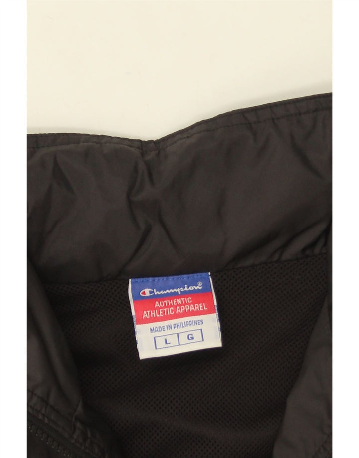 CHAMPION Giacca antipioggia grafica da uomo UK 40 Large Black Colourblock