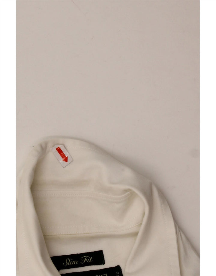 FRED PERRY Camicia slim fit da uomo 2XL cotone bianco