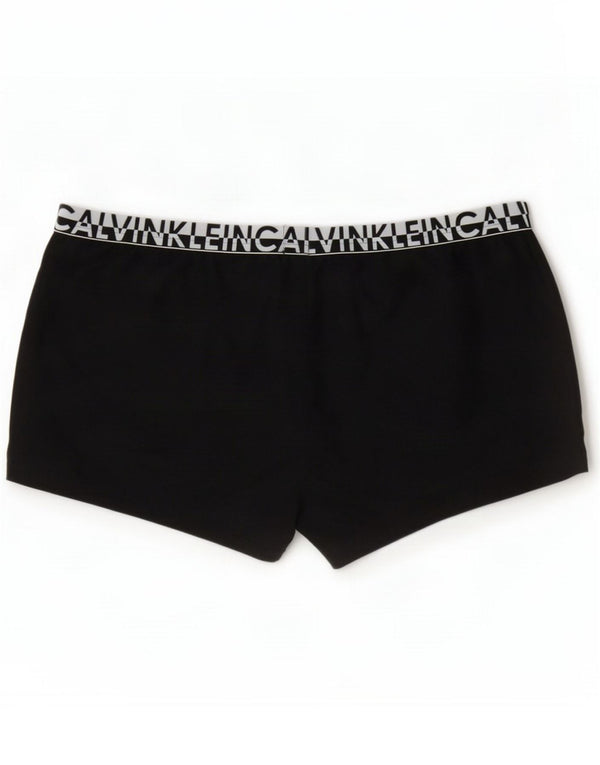 Pantaloncini da bagno con grafica Calvin Klein da donna UK 14 Large Nero Colourblock