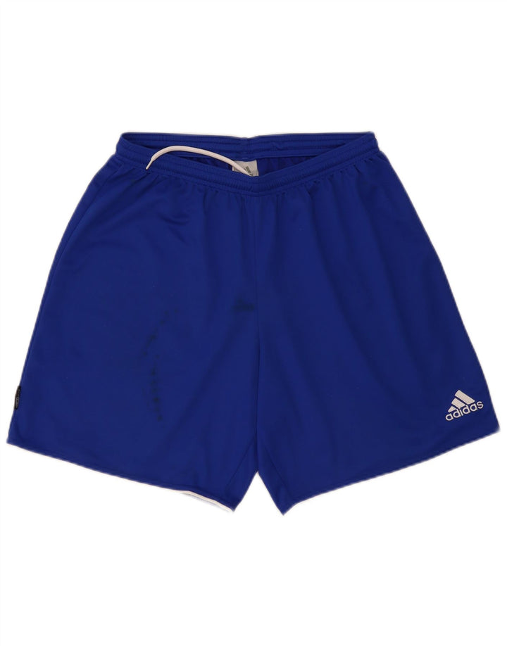 Pantaloncini sportivi Adidas da uomo grandi in poliestere blu