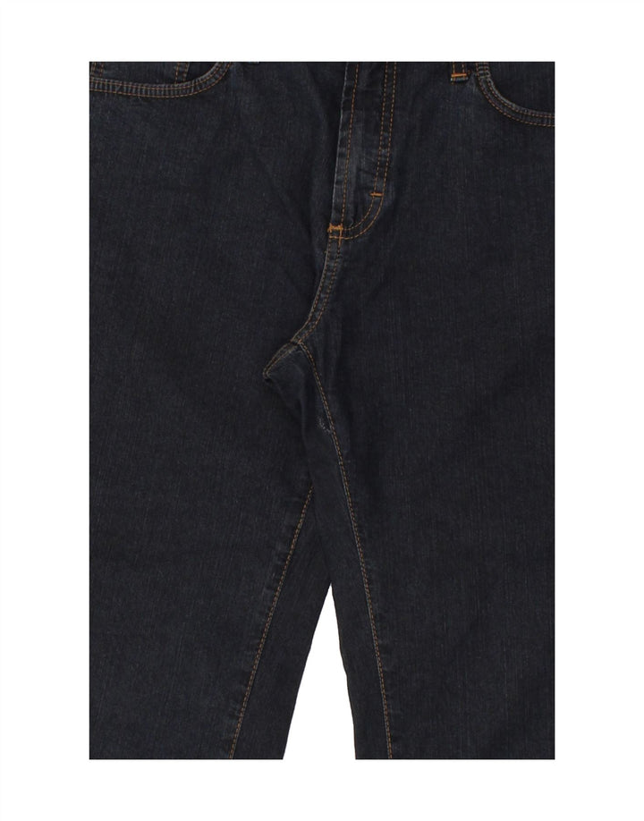 TRUSSARDI Mens Straight Jeans W30 L27 Navy Blue Vintage Trussardi and Second-Hand Trussardi from Messina Hembry 
