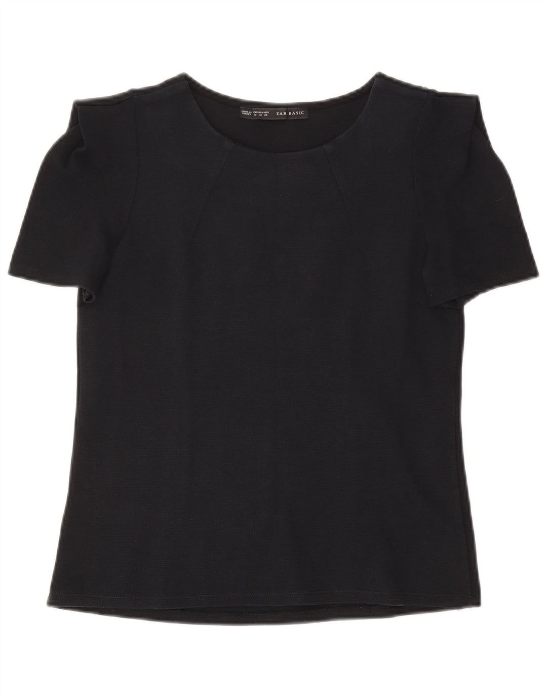 Top Camicetta Da Donna ZARA UK 12 Medio Blu Navy