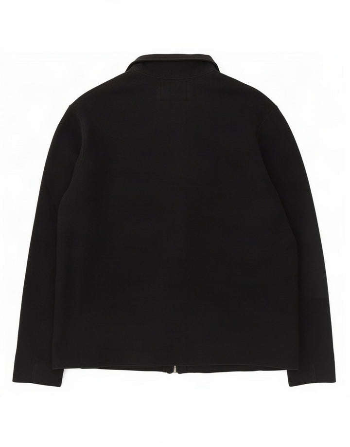 Maglione cardigan da uomo Marks & Spencer grande cotone nero