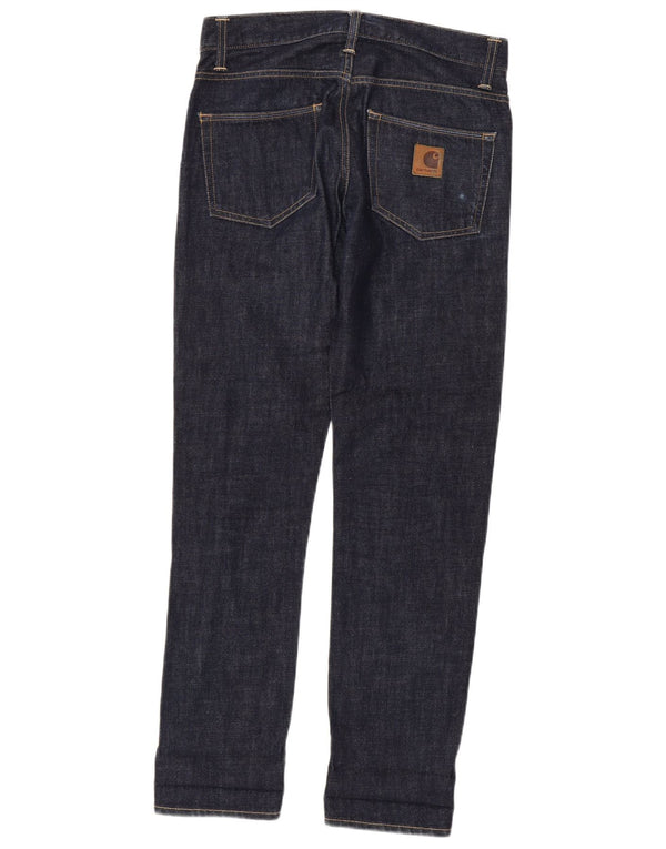 Jeans slim da uomo Carhartt W30 L32 cotone blu navy