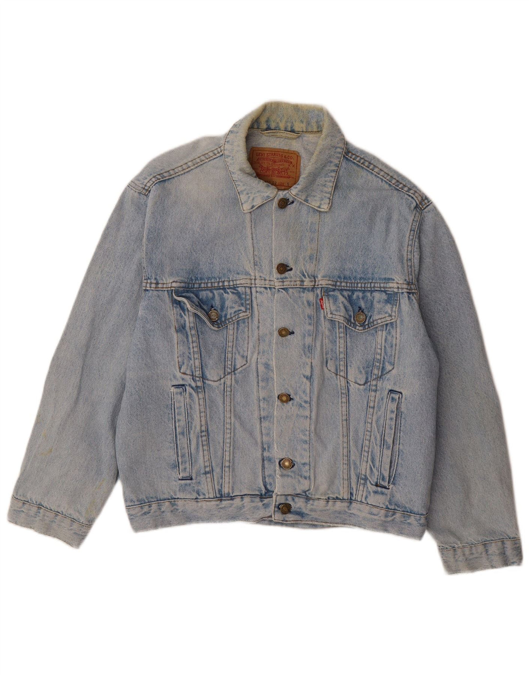 Giacca di jeans da uomo Levi's UK 36 piccola in cotone blu