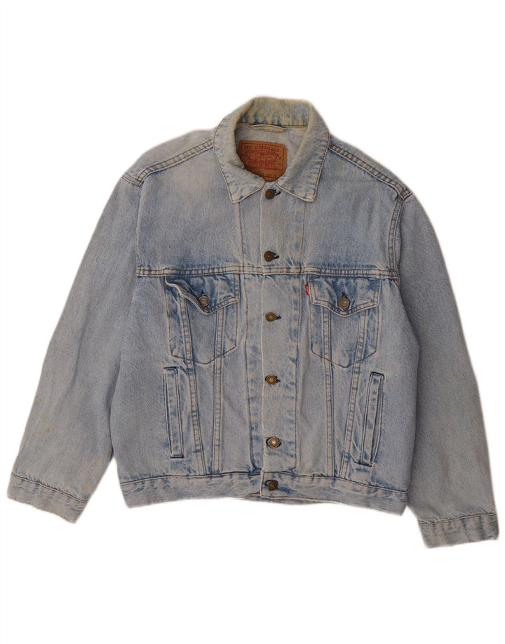 Giacca di jeans da uomo Levi's UK 36 piccola in cotone blu