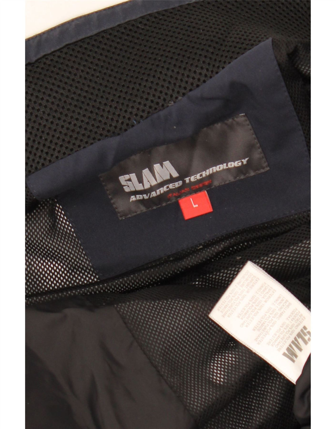 Giacca bomber grafica da uomo SLAM UK 40 grande poliestere blu navy