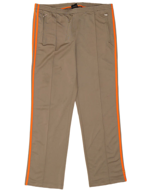 Pantaloni da tuta da uomo Adidas Large in poliestere kaki