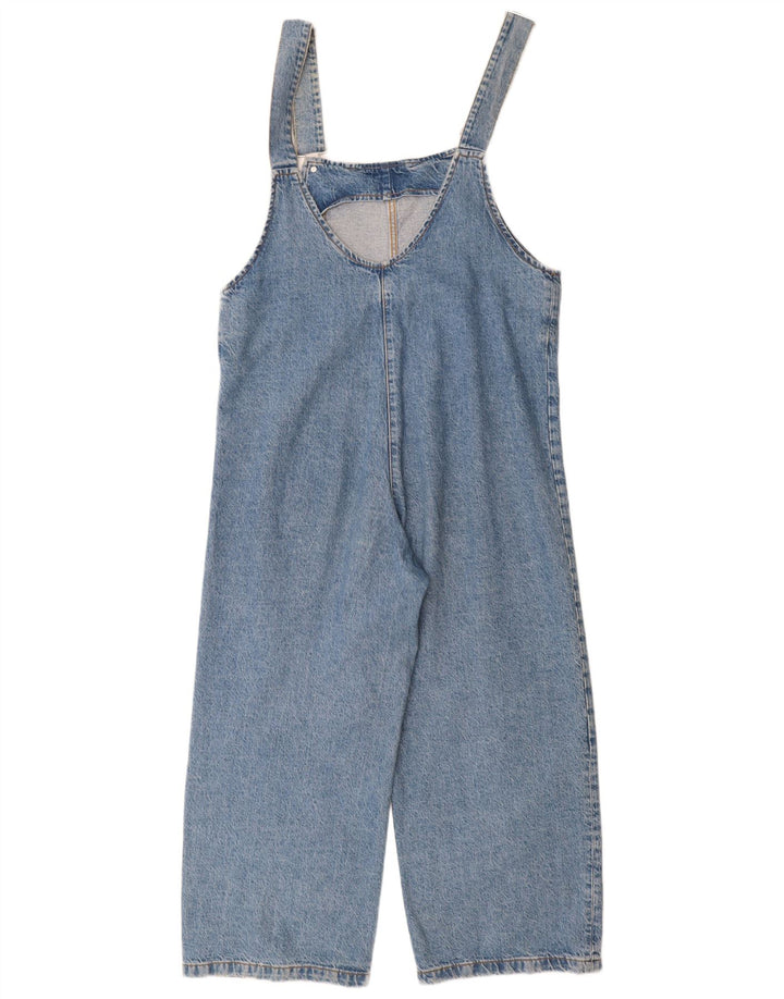 Tuta in denim da donna Zara UK 12 cotone blu medio