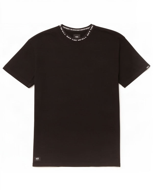 T-shirt grafica da uomo Vans Top grande in cotone nero