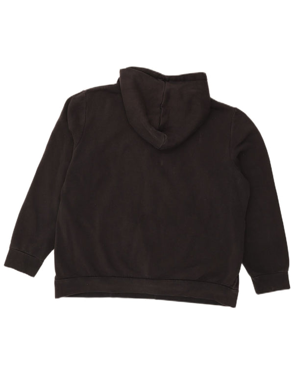 Felpa con cappuccio oversize con grafica Adidas da donna UK 20/22 XL Cotone nero