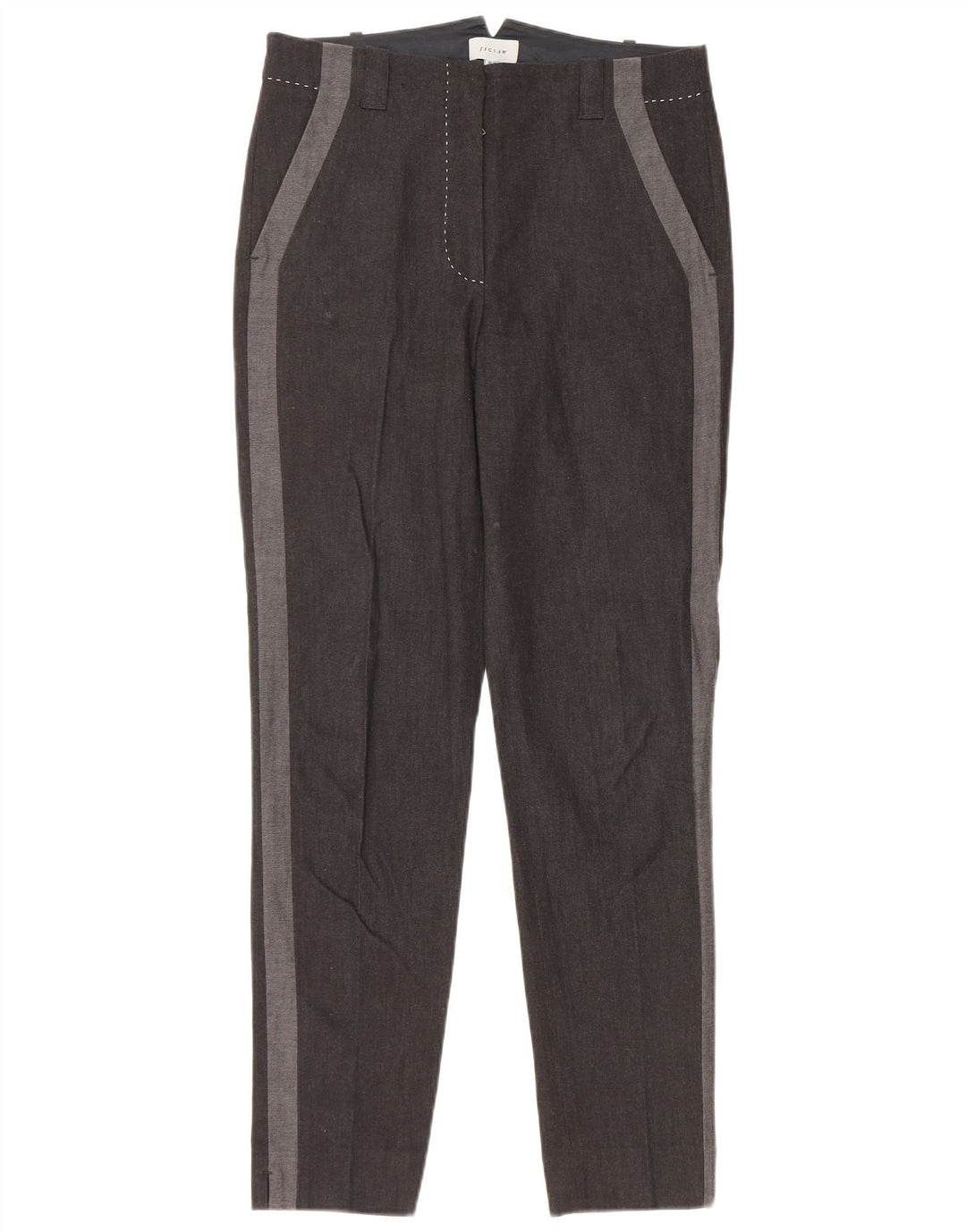 Pantaloni chino slim da donna JIGSAW UK 10 Small W30 L29 Black Colourblock