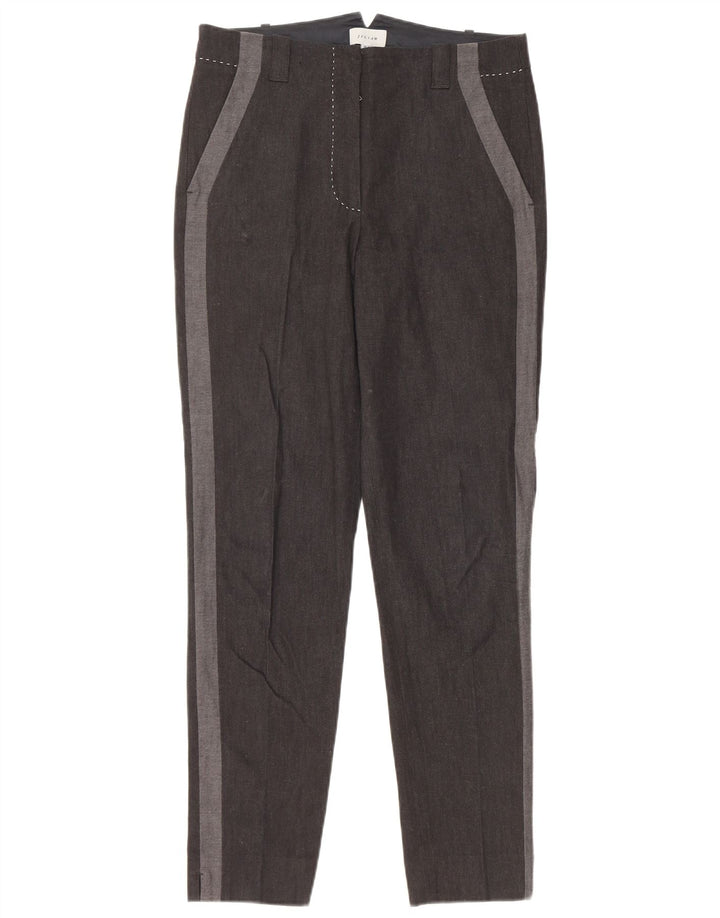 Pantaloni chino slim da donna JIGSAW UK 10 Small W30 L29 Black Colourblock