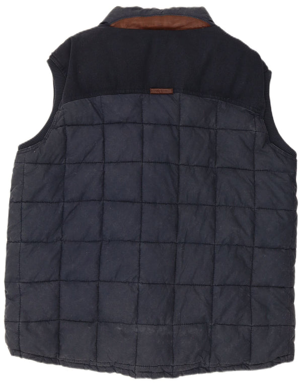 Gilet imbottito da uomo Fat Face UK 42 XL Cotone screziato blu navy