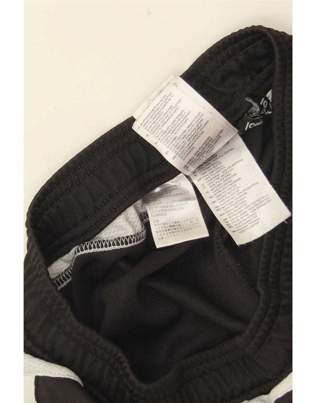 Pantaloni da tuta Adidas Climalite da uomo XS Poliestere color block nero