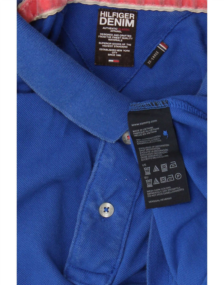 Polo da uomo Tommy Hilfiger 2XL in cotone blu