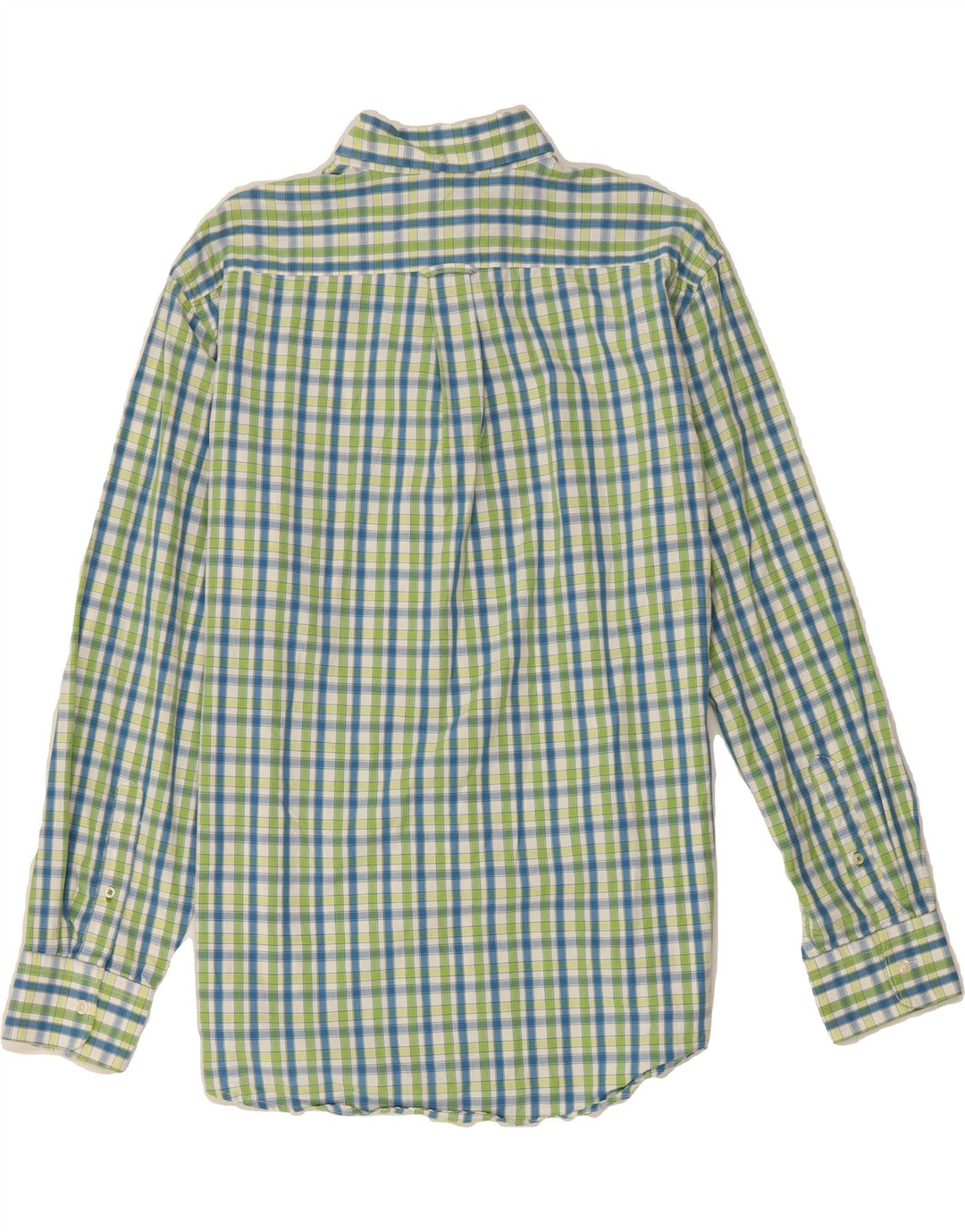 IZOD Mens Shirt Large Green Check Cotton Vintage Izod and Second-Hand Izod from Messina Hembry 