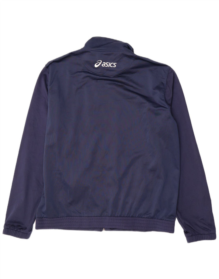 Giacca sportiva ASICS da uomo con grafica 3XL Blu navy a blocchi di colore
