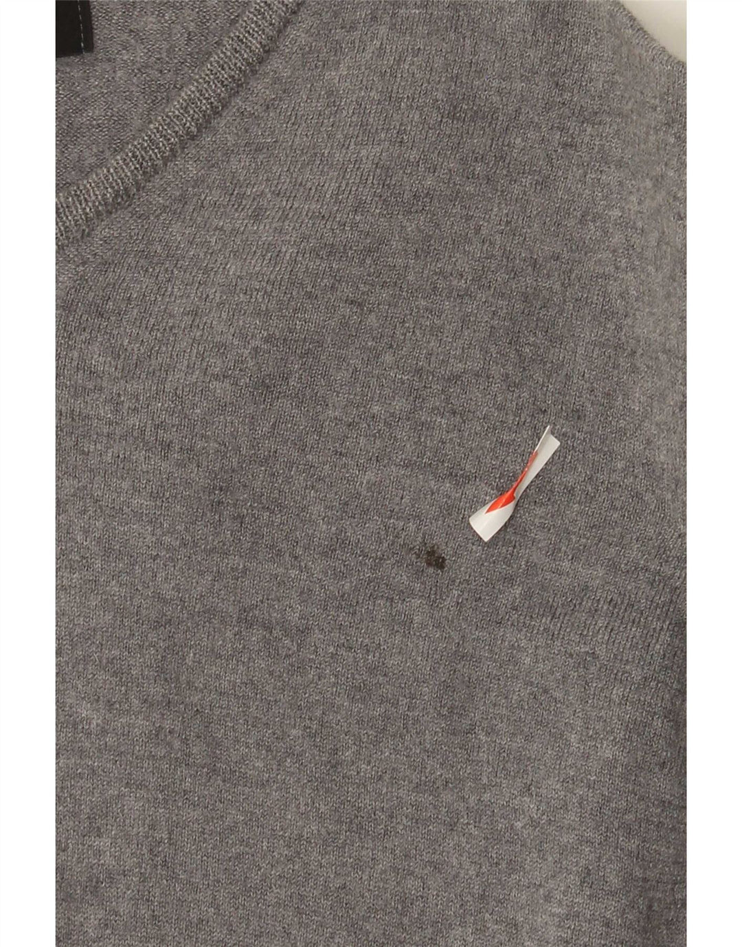 Maglione Zara da uomo con scollo a V grigio medio
