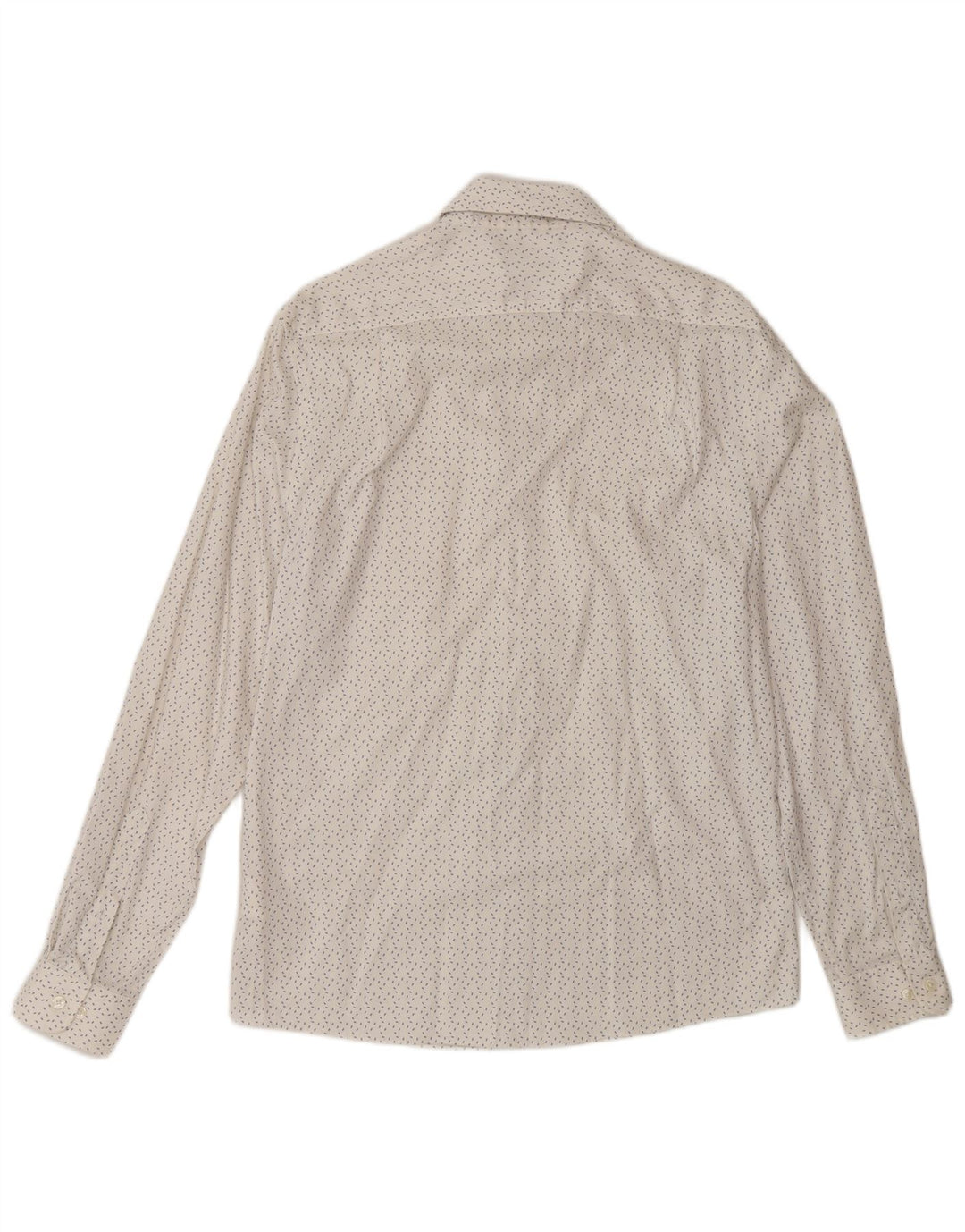 Camicia slim fit da uomo Tommy Hilfiger taglia 15 1/2 media bianca maculata