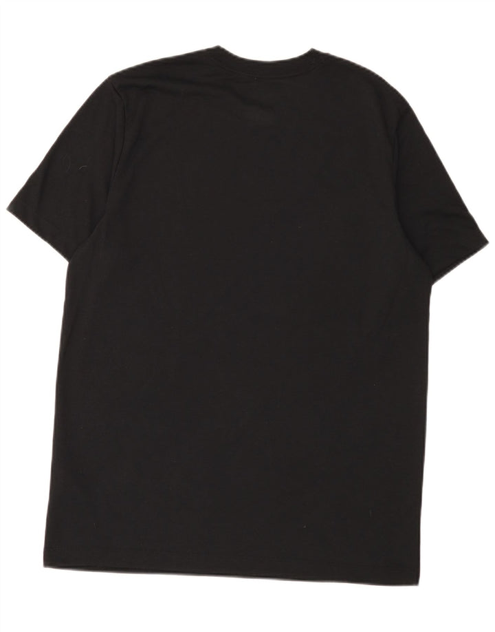 T-shirt grafica Nike Dri Fit da uomo, parte superiore in poliestere nero medio