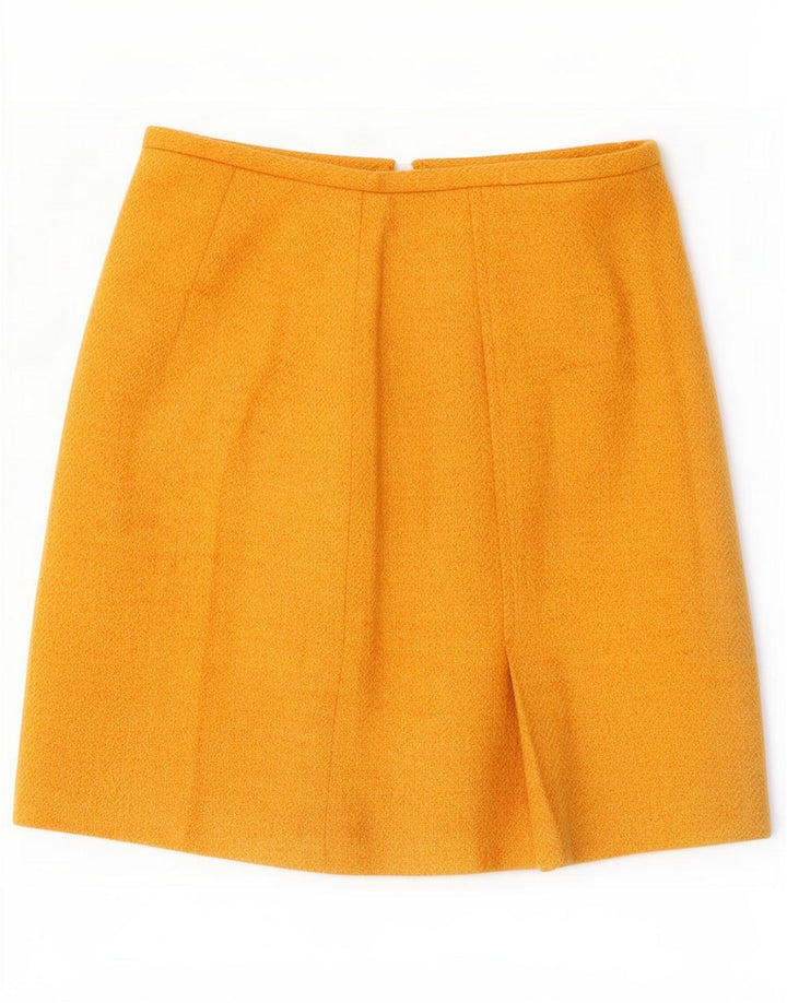Henry Cottons Minigonna da donna IT 42 Media W28 Spina di pesce gialla