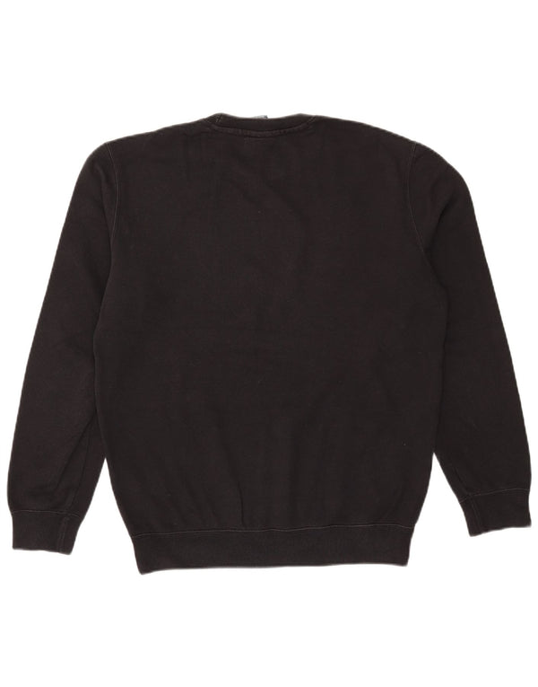 Felpa grafica da uomo Champion, maglione piccolo, cotone color block nero