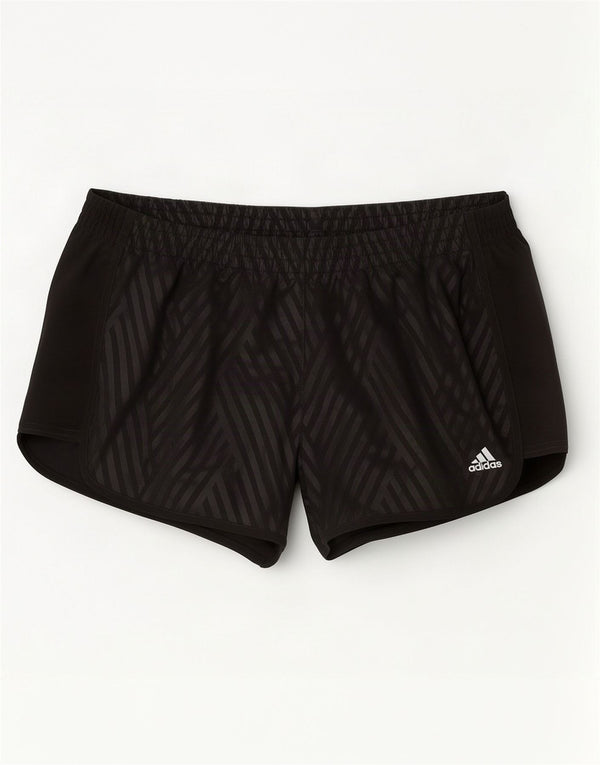 Pantaloncini sportivi Adidas Climalite da donna UK 16/18 Grandi strisce nere